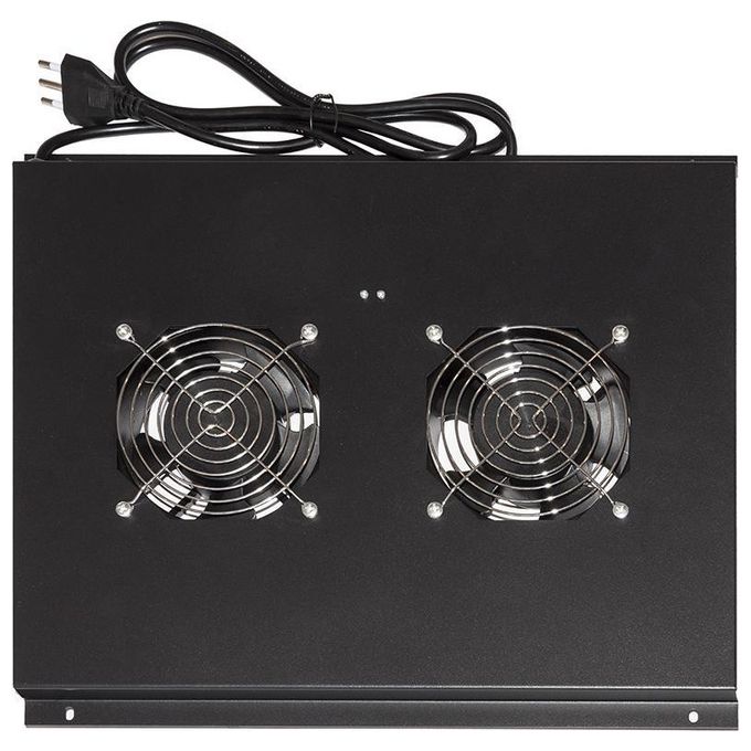 Link modulo 2 ventole a soffitto colore nero per armadi 22-42u profondi 600 mm Link - Disponibile in 3-4 giorni lavorativi