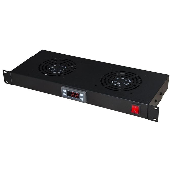 Link modulo 2 ventole raffreddamento con display nero - Disponibile in 3-4 giorni lavorativi