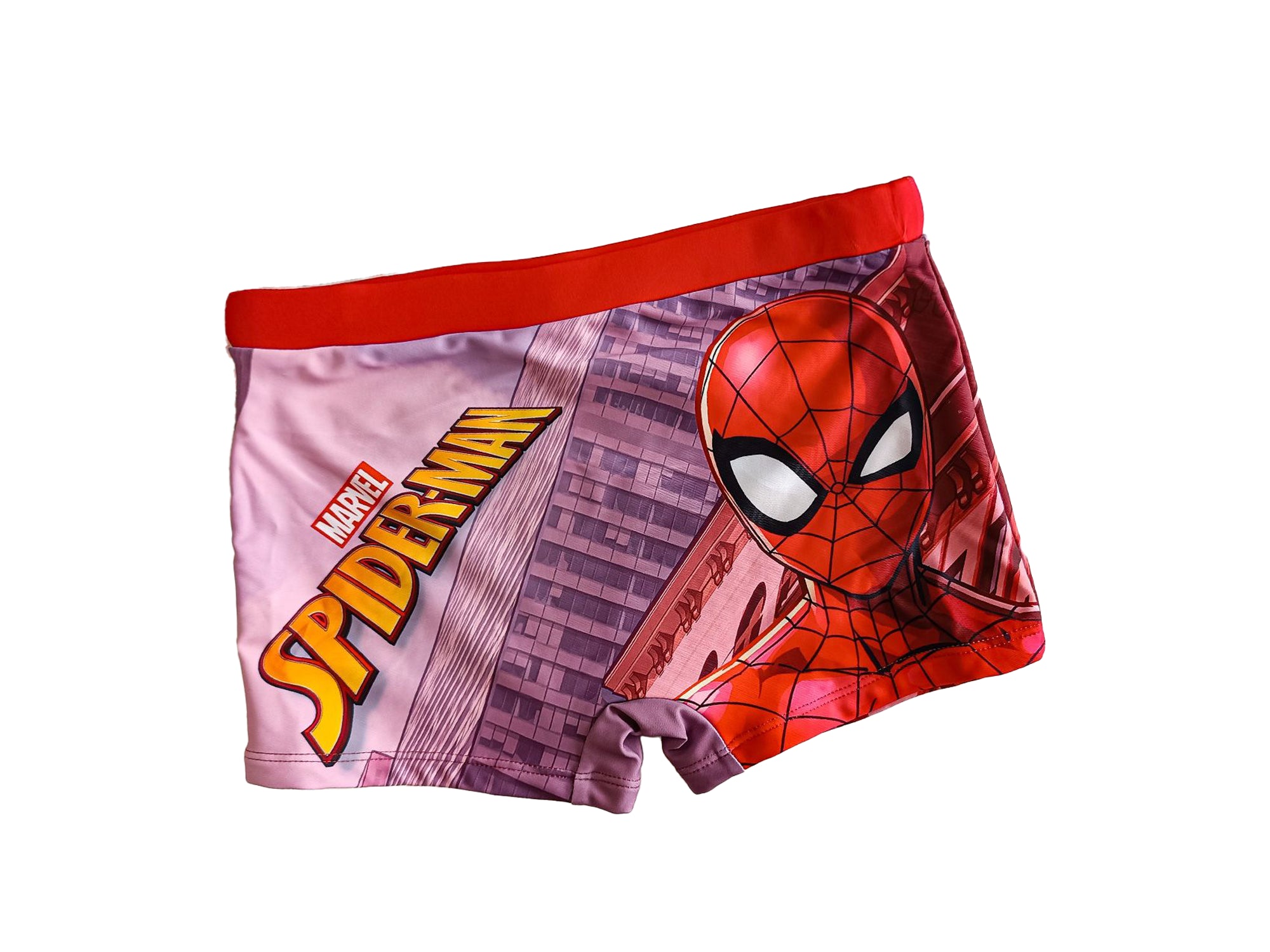 SDR-SPDY-141B - MARVEL SPIDER-MAN: COSTUME DA BAGNO BOXER ROSSO 7-8 ANNI (122-128cm) - Disponibile in 2/3 giorni lavorativi