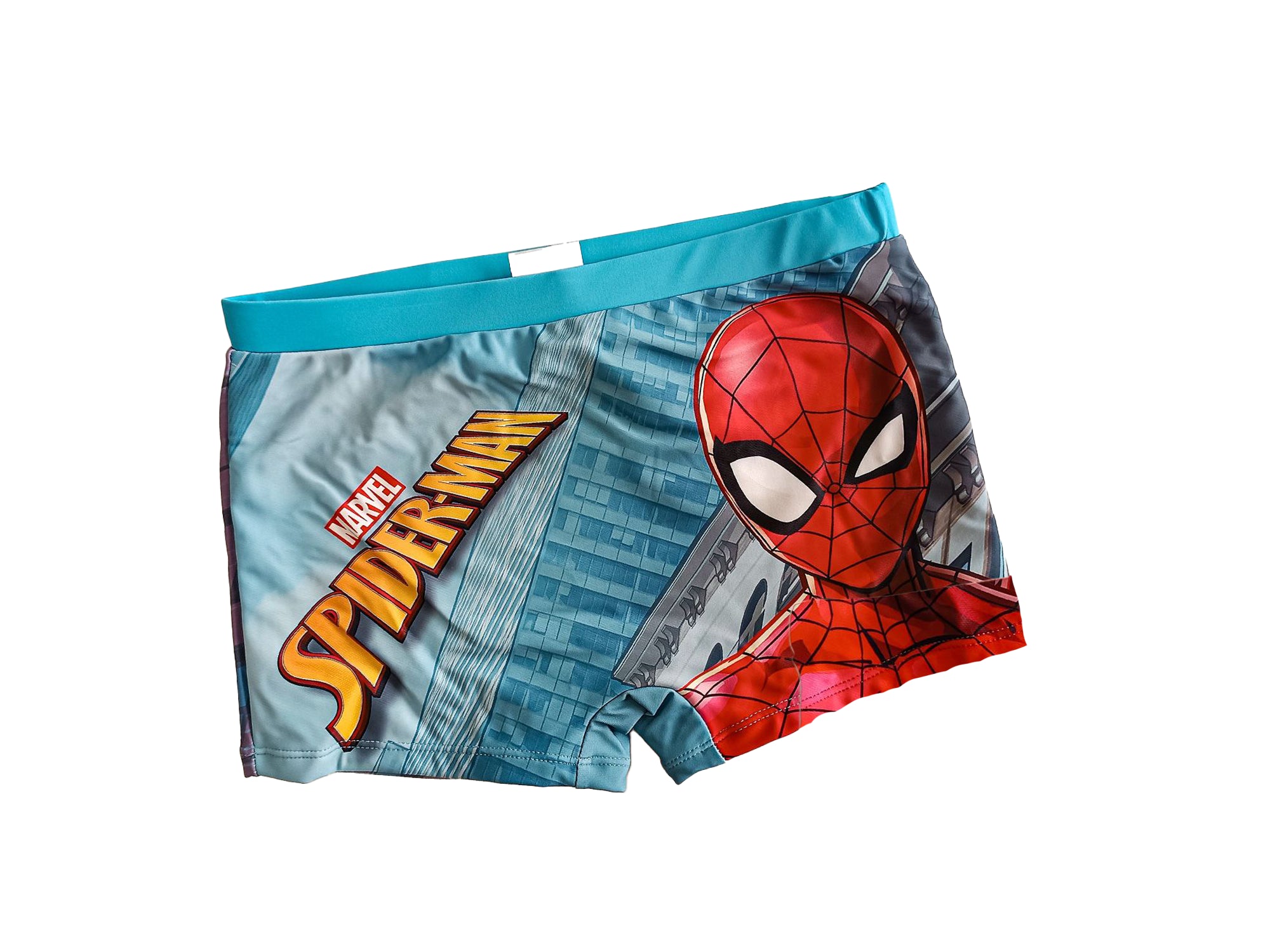 SDR-SPDY-141A - MARVEL AVENGERS: COSTUME DA BAGNO BOXER AZZURRO 5-6 ANNI (110-116cm) - Disponibile in 2/3 giorni lavorativi