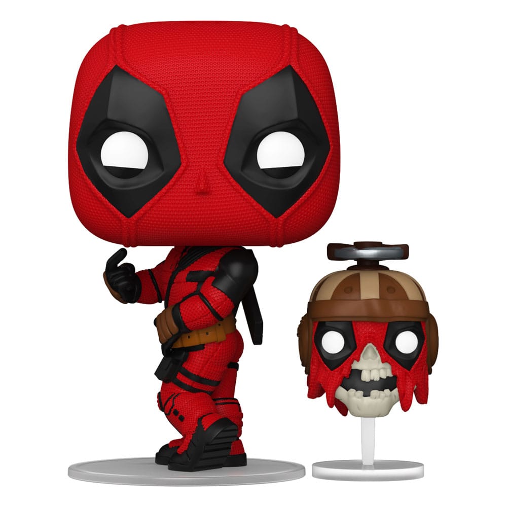 Funko Pop! FUNKO POP Marvel: Deadpool & Wolverine - 1400 Deadpool w/Headpool 9 cm - Disponibile in 2/3 giorni lavorativi