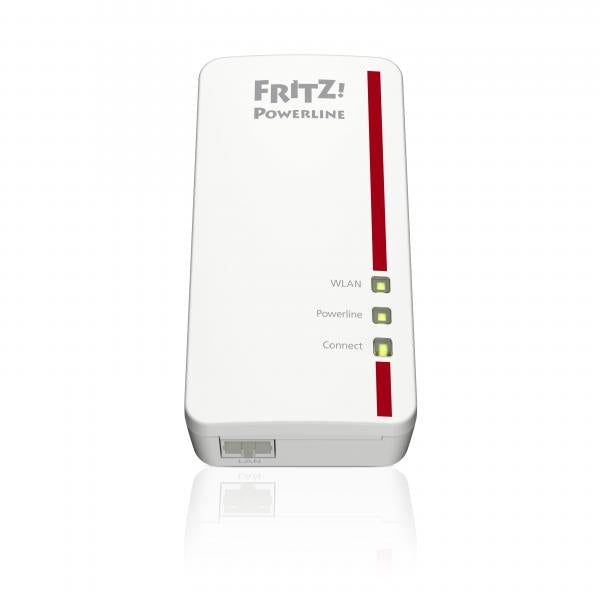 AVM FRITZ! POWERLINE 1260E, 2 PORTE LAN 10/100 WIRELESS N, ADATTATORE SINGOLO - Disponibile in 3-4 giorni lavorativi