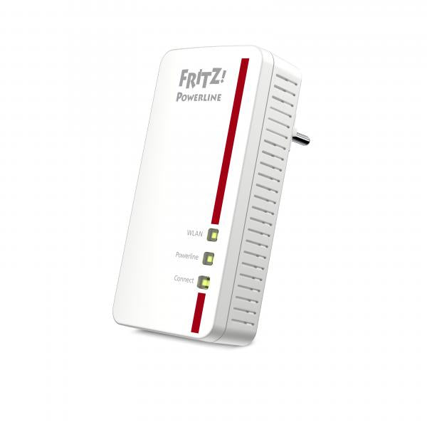 AVM FRITZ! POWERLINE 1260E, 2 PORTE LAN 10/100 WIRELESS N, ADATTATORE SINGOLO - Disponibile in 3-4 giorni lavorativi