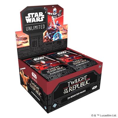 ASMODEE - STAR WARS UNLIMITED - TWILIGHT OF THE REPUBLIC: BOOSTER EN - DISPLAY 24 BUSTE (ENG) - Disponibile in 2/3 giorni lavorativi