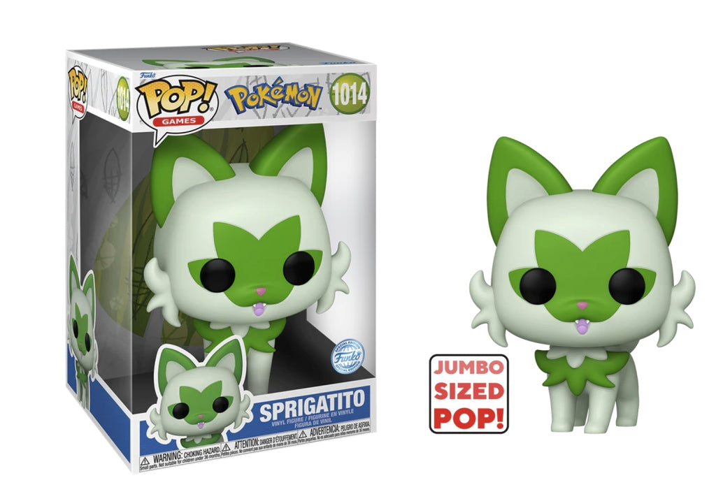 Funko Pop! FUNKO POP Jumbo: Pokemon- Sprigatito - Disponibile in 2/3 giorni lavorativi