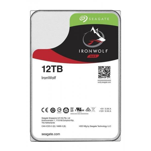 SEAGATE HDD IRONWOLF 12TB 3,5 7200RPM SATA 6GB/S BUFFER 256MB - Disponibile in 3-4 giorni lavorativi