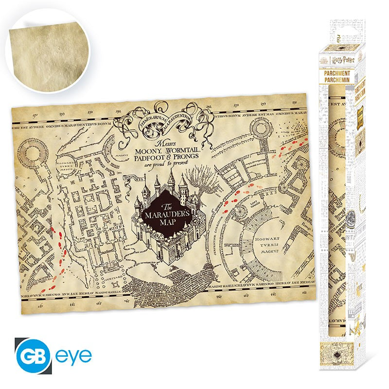 ABYSTYLE HARRY POTTER - Poster pergamena (66x46): "Marauder's Map" - Disponibile in 2/3 giorni lavorativi
