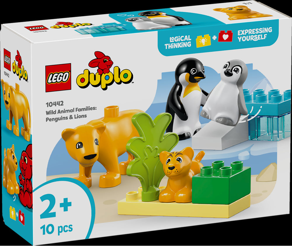 LEGO 10442 Famiglie di animali: pinguini e leoni - Disponibile in 2/3 giorni lavorativi