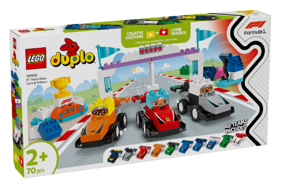 LEGO 10445 Auto da corsa e piloti Team F1 - Disponibile in 2/3 giorni lavorativi