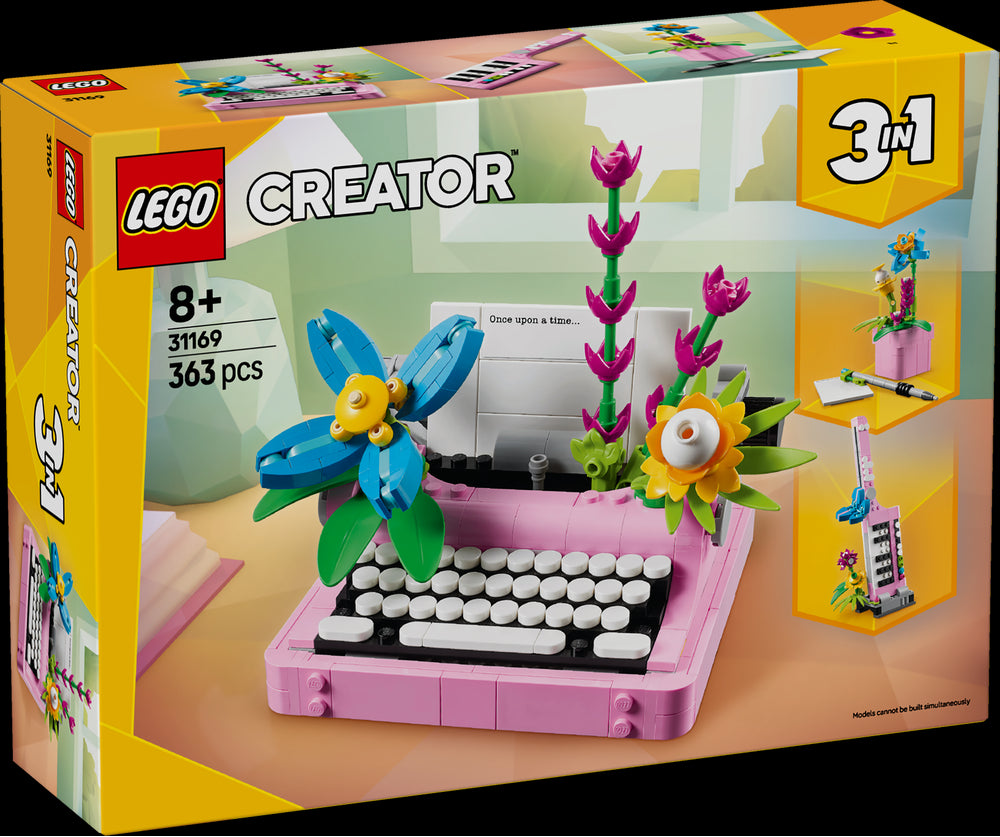 LEGO 31169 Macchina da scrivere con fiori - Disponibile in 2/3 giorni lavorativi