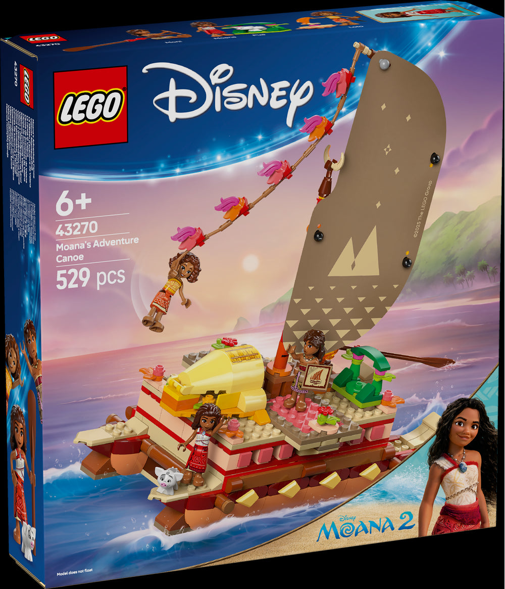LEGO 43270 La canoa di Vaiana - Disponibile in 2/3 giorni lavorativi