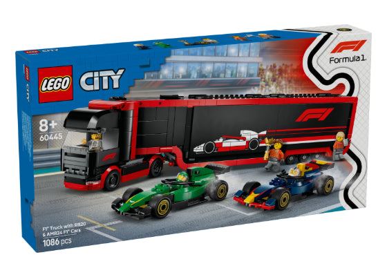 LEGO 60445 Autotrasportatore F1 con monoposto RB20 e AMR24 F1 - Disponibile in 2/3 giorni lavorativi