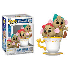 Funko Pop! FUNKO POP Disney:Cinderellas 75th- Jaq & Gus in cup 9 cm - Disponibile in 2/3 giorni lavorativi