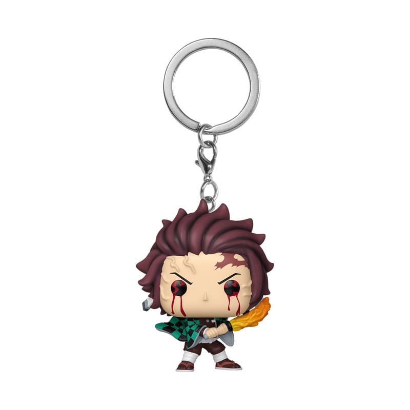 Funko Pop! FUNKO POP Demon Slayer - Portachiavi Tanjiro (Sun Breathing) - Disponibile in 2/3 giorni lavorativi
