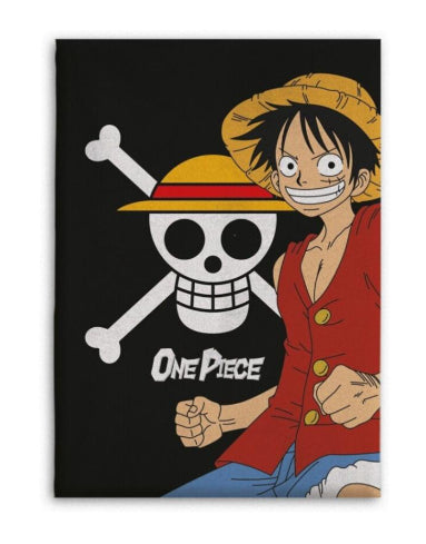 AYMAX - ONE PIECE - Coperta di flanella 110x150cm - Luffy - Disponibile in 2/3 giorni lavorativi
