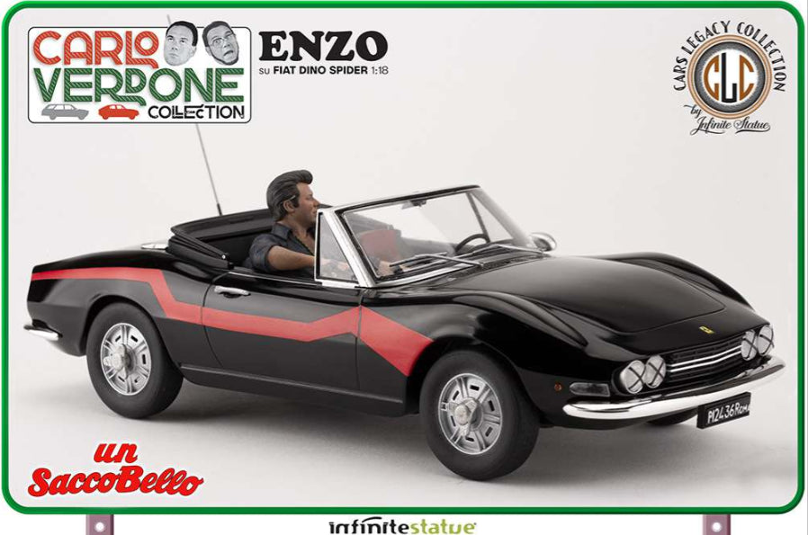 Action figure / Statue 81929 - Enzo su fiat dino spider 1:18 resin car - Disponibile in 2/3 giorni lavorativi