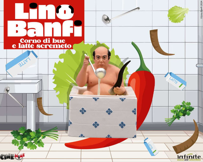 Action figure / Statue 101162 - Lino banfi corno di bue e latte scremeto cinemini pvc - Disponibile in 2/3 giorni lavorativi