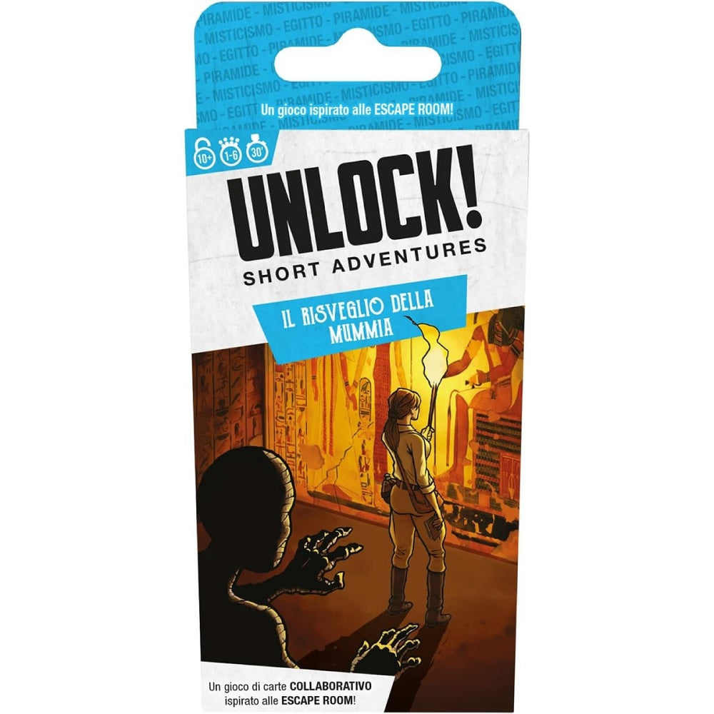 Gioco da tavolo ASMODEE - Unlock! Short Adventures - Il Risveglio deglla Mummia - Disponibile in 2/3 giorni lavorativi