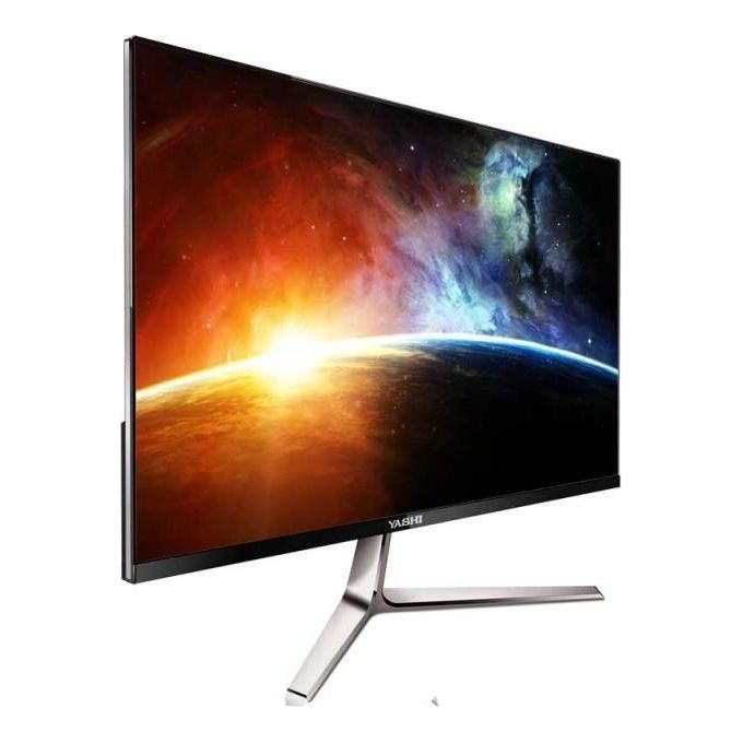 YASHI Monitor 27'' Super Slim and Frameless, multimediale, IPS, FHD, 2ms, 350 CD-m2, 1000:1, 75Hz, Vga e HDMI - Disponibile in 3-4 giorni lavorativi