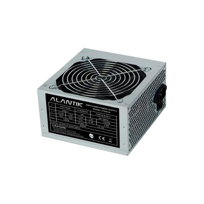 Alantik alimentatore atx 500 watt, fan 12cm - Disponibile in 3-4 giorni lavorativi