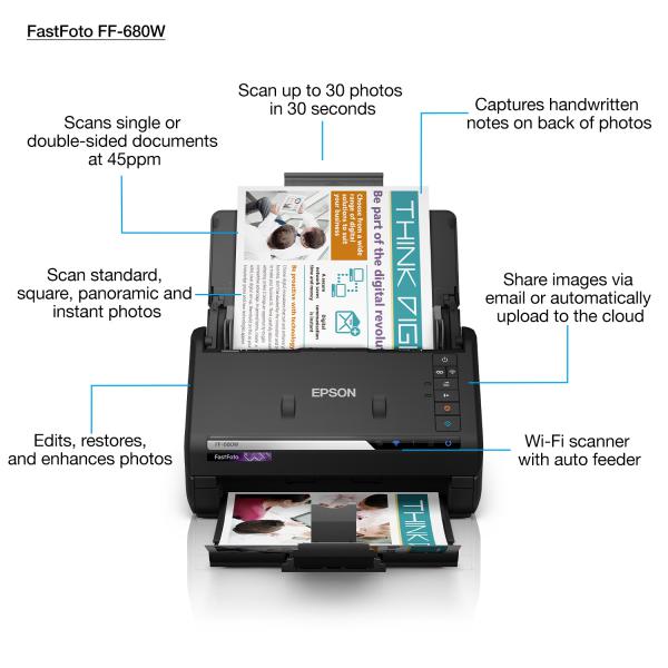 Epson FastFoto FF-680W - Disponibile in 6-7 giorni lavorativi