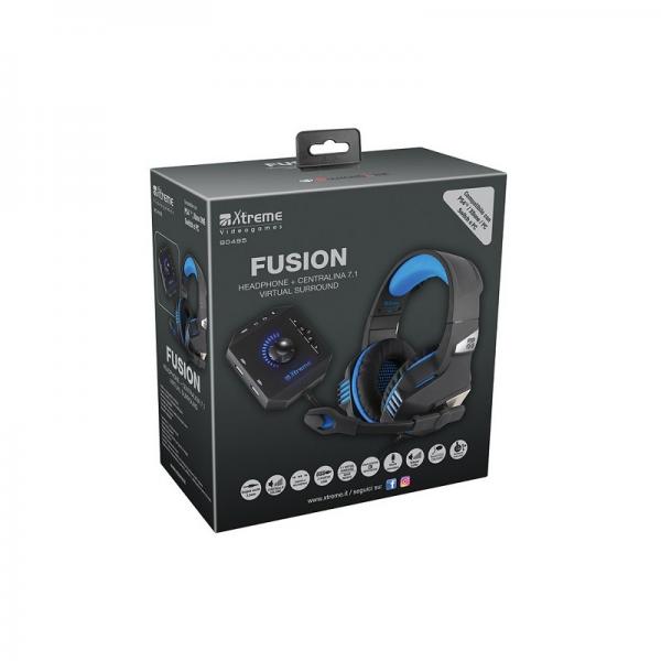 PS4 XTREME Cuffie gaming Fusion + Sound Box 7.1 Virtual Surround (Ps4/Pc) Accessori - Disponibile in 2/3 giorni lavorativi