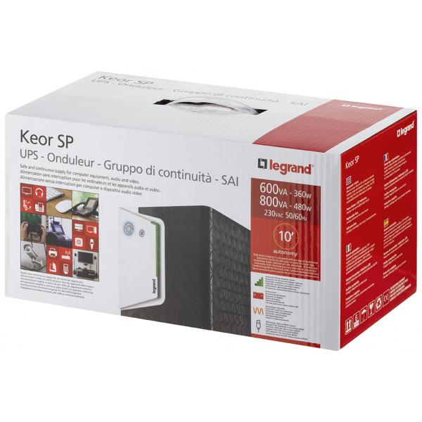LEGRAND UPS KEOR SP LINE INTERACTIVE 800VA 480W 4 IEC - Disponibile in 3-4 giorni lavorativi