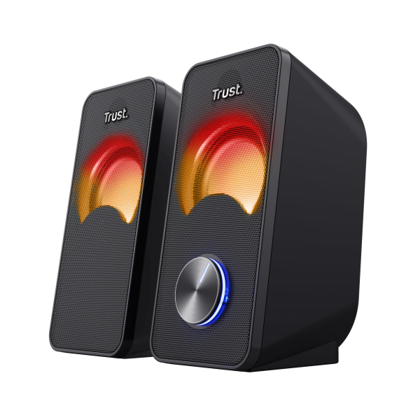 TRUST SPEAKER ARYS RGB 2.0 12WATT USB NERO 23120 - Disponibile in 3-4 giorni lavorativi