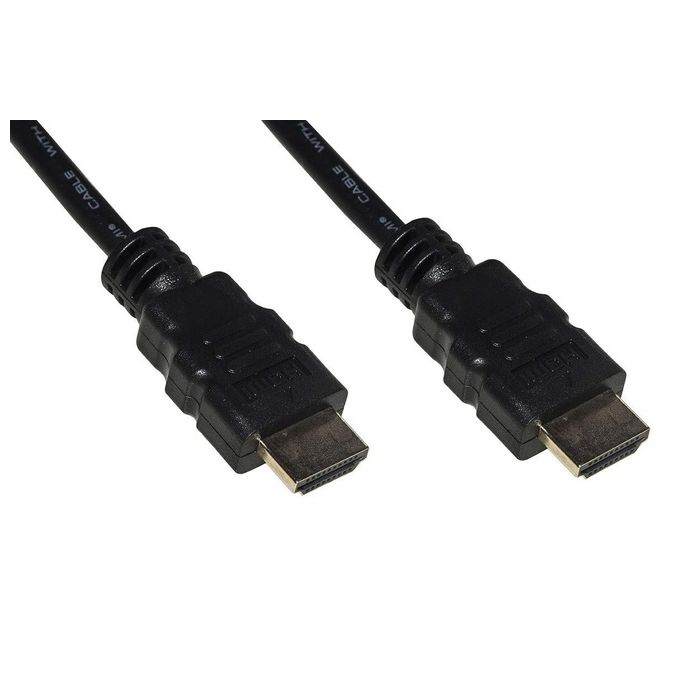 Link cavo hdmi 4kx2k per pc, notebook, hdtv, ecc contatti dorati mt 0,5 colore nero - Disponibile in 3-4 giorni lavorativi