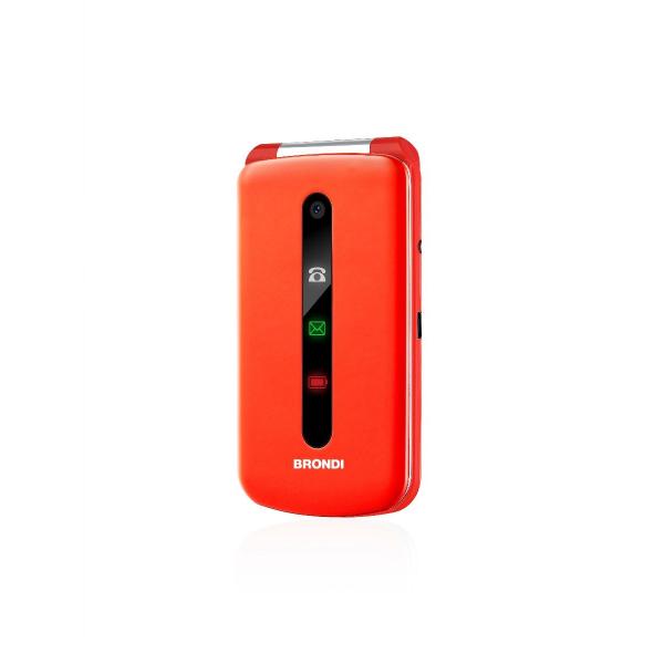 CELLULARE BRONDI PRESIDENT 3" GSM ULTRA SOTTILE CARATTERI GRANDI DUAL SIM RED SENIOR PHONE ITALIA - Disponibile in 3-4 giorni lavorativi