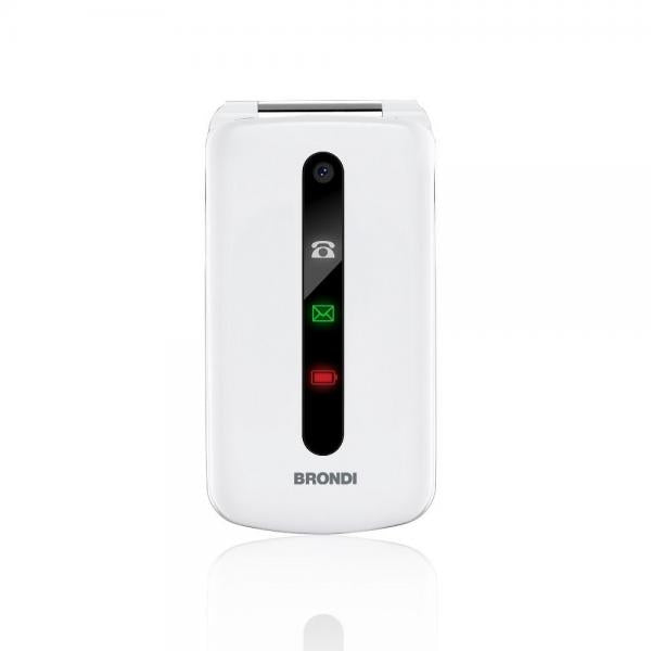 Smartphone nuovo BRONDI PRESIDENT BIANCO 3" FEATURE PHONE CLAMSHELL - Disponibile in 3-4 giorni lavorativi
