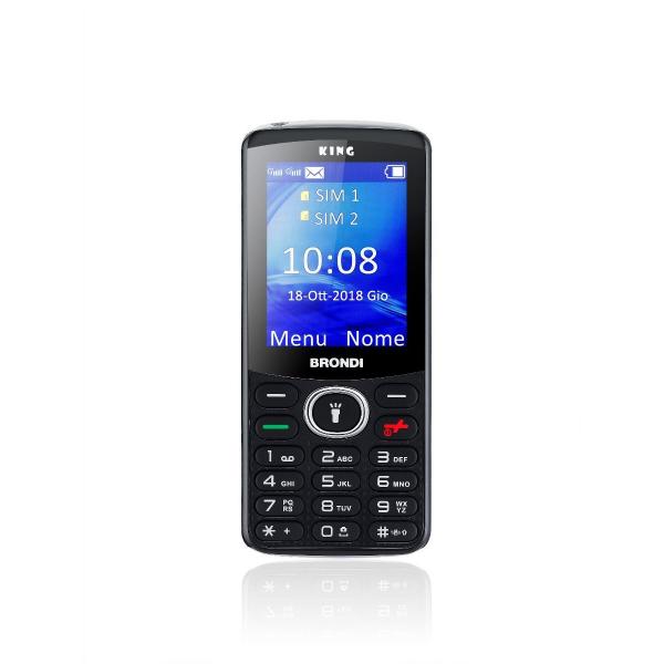 Smartphone nuovo BRONDI KING NERO 2,4" FEATURE PHONE - Disponibile in 3-4 giorni lavorativi