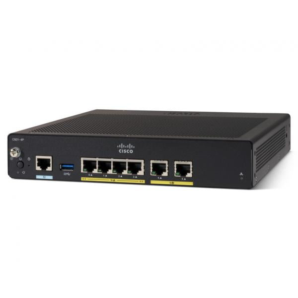 CISCO C927-4P INTEGRATED SERVICES ROUTER VDSL2/ADSL2+ CABLE MDM SWITCH A 4 PORTE GIGE PORTE WAN: 2 - Disponibile in 3-4 giorni lavorativi Altro