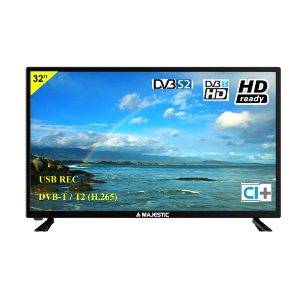 MAJESTIC TVLED 32" HD-READY DVB-T/T2/S2 - Disponibile in 3-4 giorni lavorativi