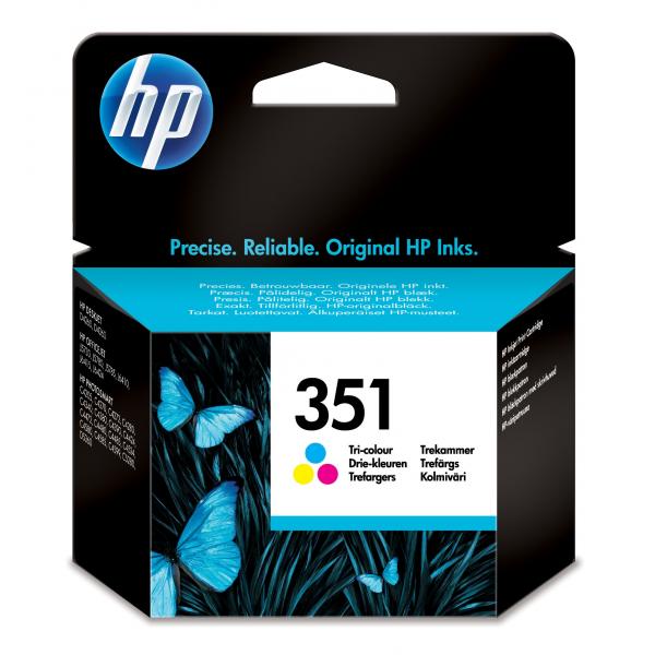 Cartuccia d'inchiostro originale a tre colori HP 351 per HP Photosmart C4380 / C4472 / C4580 / C5280 (CB337EE) - Disponibile in 3-4 giorni lavorativi