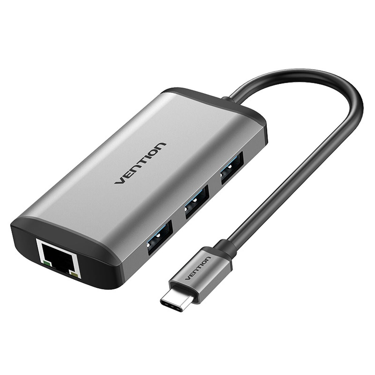 Hub USB Vention CNCHB Nero Grigio - Disponibile in 3-4 giorni lavorativi