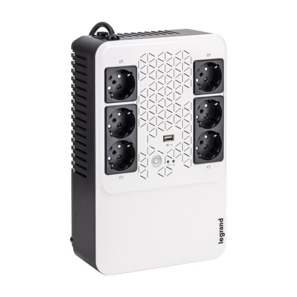 Legrand UPS BTicino 310082 Gruppo di Continuita' New Keor Multiplug con Caricatore USB 800 VA-480W 6 Prese Multistandard - Disponibile in 3-4 giorni lavorativi