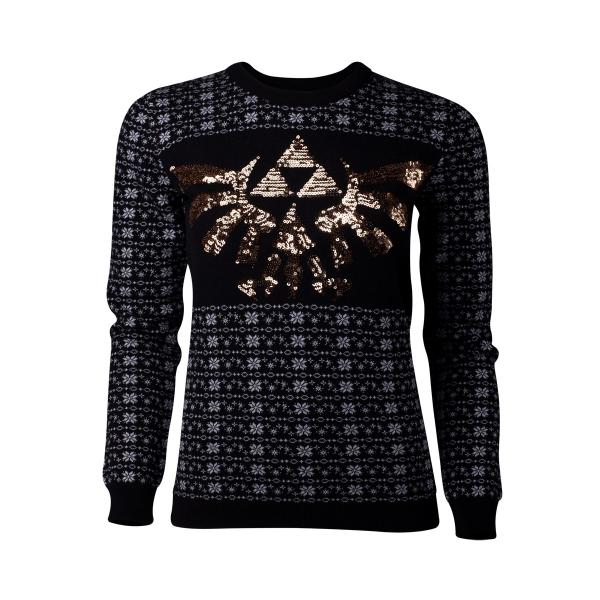 DIFUZED NINTENDO ZELDA TRI-FORCE GLITTER FELPA DONNA L - Disponibile in 2/3 giorni lavorativi