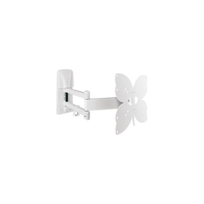 Meliconi Supporto da Parete 200Sdr Plus Bianco per Tv a Schermo Piatto da 26'' a 40'' 3 Snodi Max 25Kg - Disponibile in 3-4 giorni lavorativi