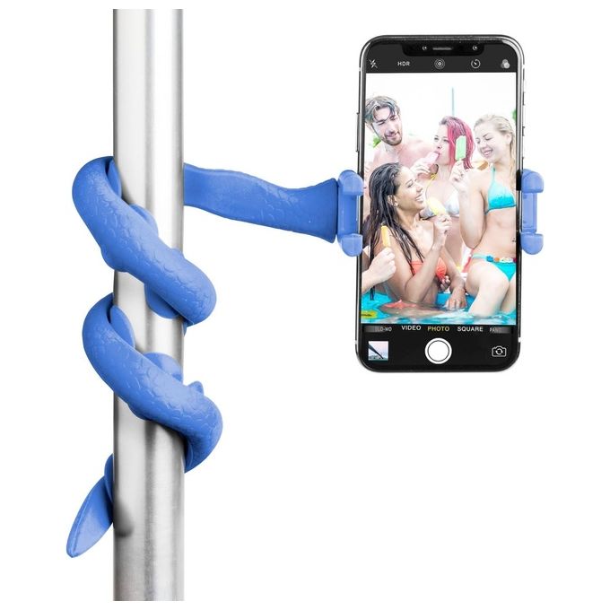 Tablet Nuovo Celly Flexible Selfie Stick Snake Supporto Flessibile per Smartphone Blu - Disponibile in 3-4 giorni lavorativi