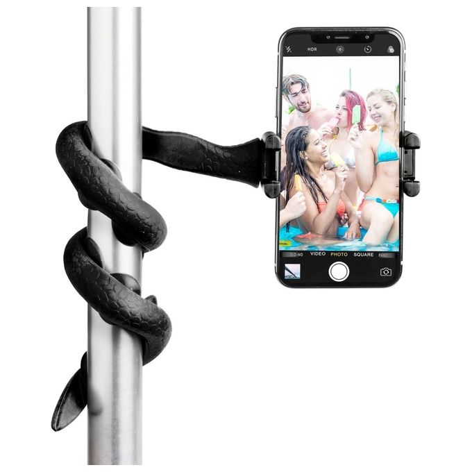 Tablet Nuovo Celly Flexible Selfie Stick Snake Supporto Flessibile Per Smartphone Nero - Disponibile in 3-4 giorni lavorativi