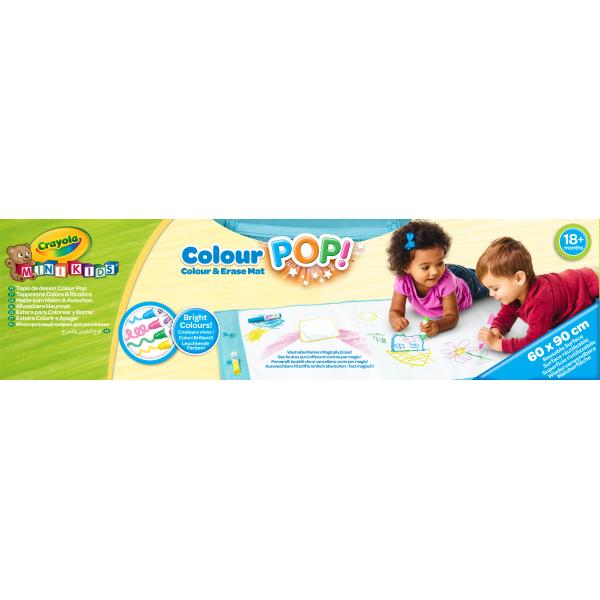 Crayola - Mini Kids - Tappetino da disegno pop colorato! - 18 mesi - Coloranti per bambini e neonati - Disponibile in 3-4 giorni lavorativi