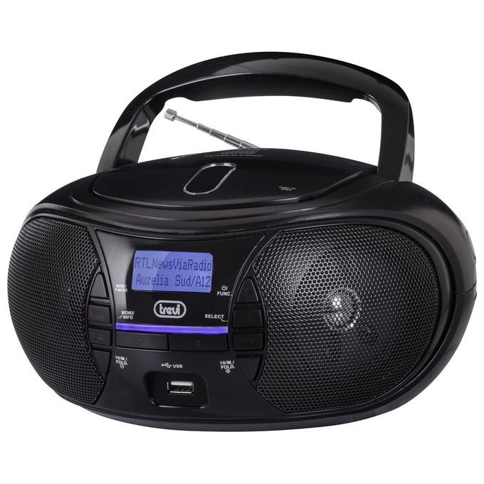 Trevi CMP 581 DAB Stereo Portatile con Radio DAB Usb Cd Mp3 - Disponibile in 3-4 giorni lavorativi