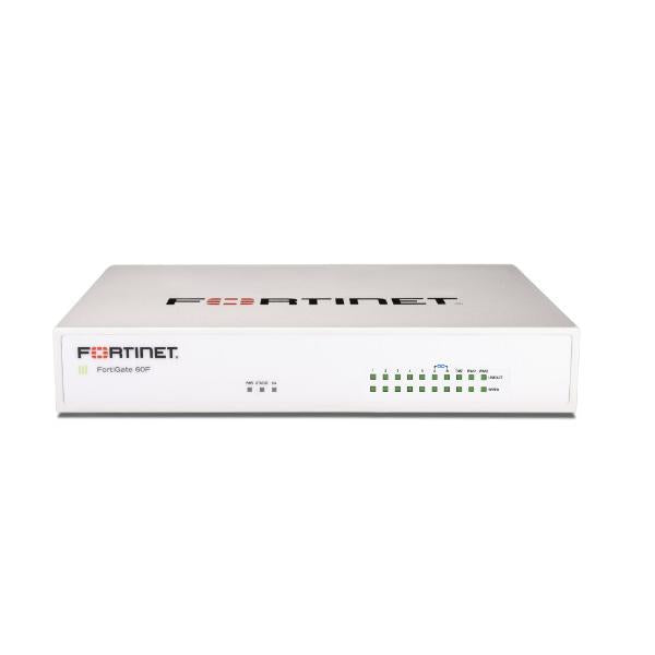 FORTIGATE-60F FIREWALL HARDWARE PIU 5 ANNI DI SERVIZI FORTICARE PREMIUM E FORTIGUARD UTP - Disponibile in 3-4 giorni lavorativi Fortinet