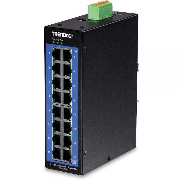 Trendnet TI-G160i Gestito Gigabit Ethernet (10/100/1000) Nero - Disponibile in 6-7 giorni lavorativi