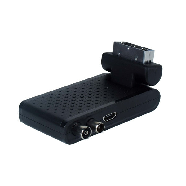 MINI DECODER MAJESTIC DEC-663 SCART/HDMI DVB-T/T2 HD/USB/REC Black - Disponibile in 3-4 giorni lavorativi