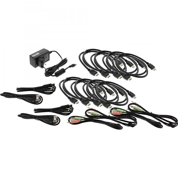 InLine Switch KVM Desktop , 4 porte, Dual Monitor, HDMI, 4K, USB 3.0, Audio - Disponibile in 6-7 giorni lavorativi