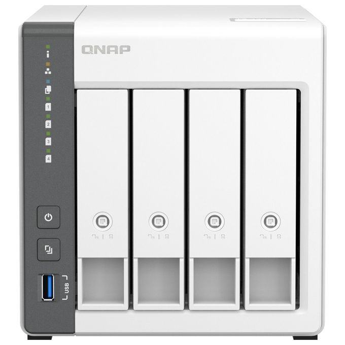 Qnap TS-433 Nas 4 Baie Arm 4-Core Cortex-a55 2.0ghz 4Gb - Disponibile in 3-4 giorni lavorativi