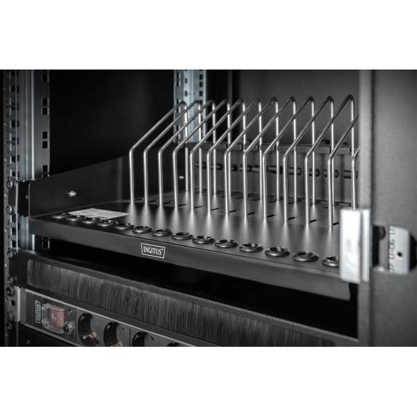 Digitus DN-97665 Mensola Estraibile per Tablet-Portatili-Smartphone 175x483x340mm Nero Ral 9005 - Disponibile in 3-4 giorni lavorativi