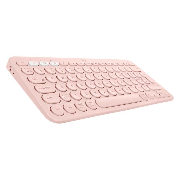 Logitech K380 Multi-Device Bluetooth Keyboard - Tastiera - senza fili - Bluetooth 3.0 - QWERTY - USA Internazionale - rosa - Disponibile in 3-4 giorni lavorativi